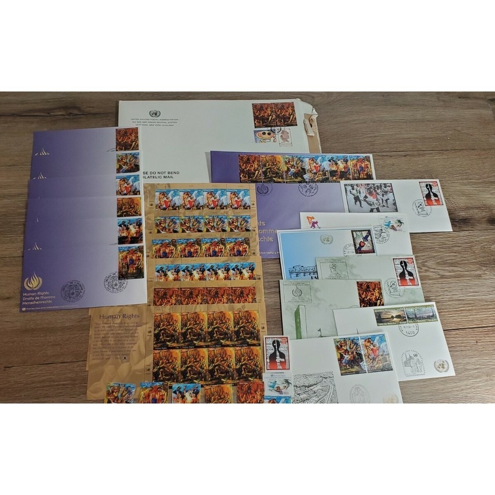 United States Postal Admin Human Rights 2004 Stamps Envelopes 25+